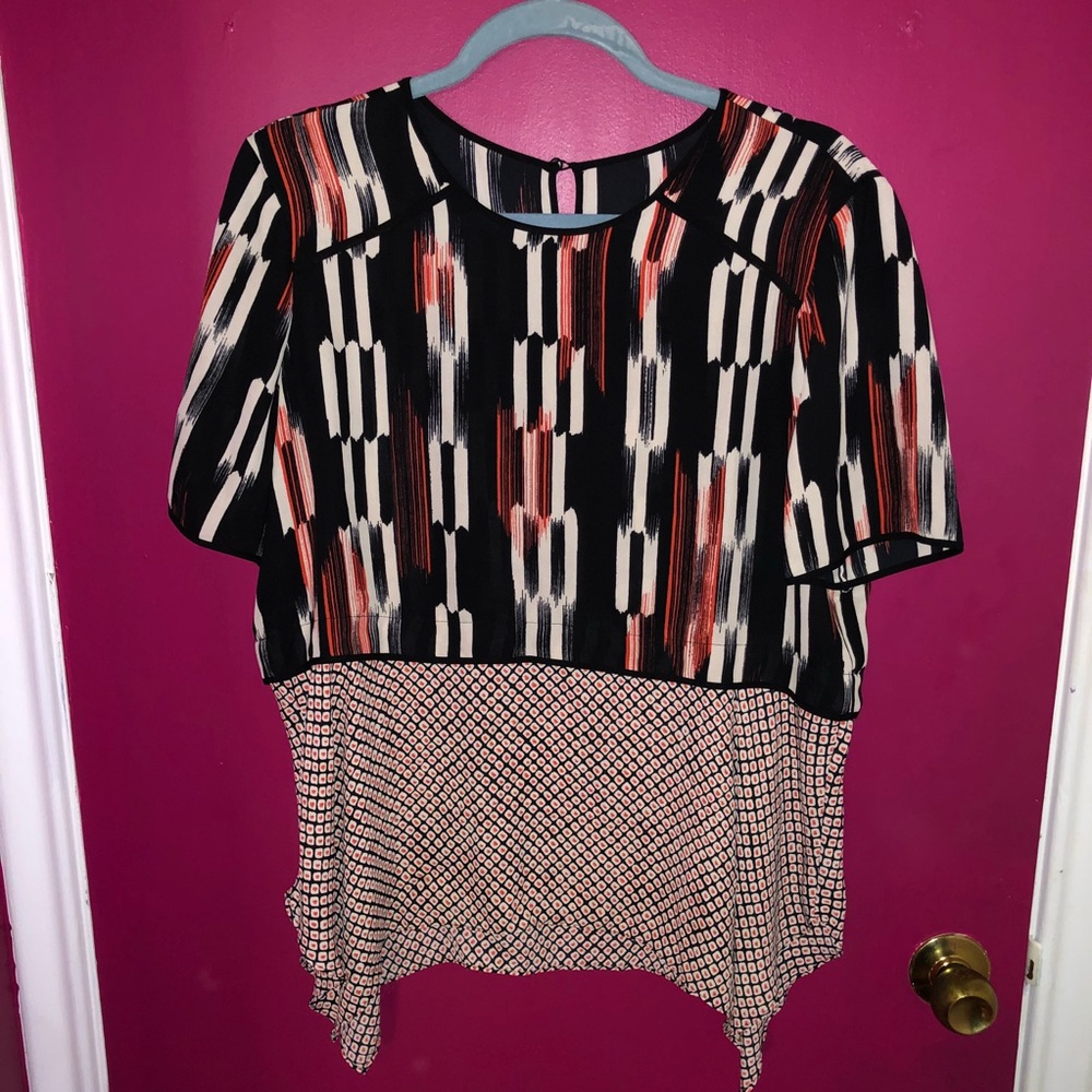 BCBGMaxazria Short Sleeve Blouse - Picture 1 of 4